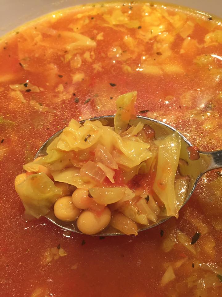 Cabbage & White Bean Soup Nutrition at a Glance by Robin Glance